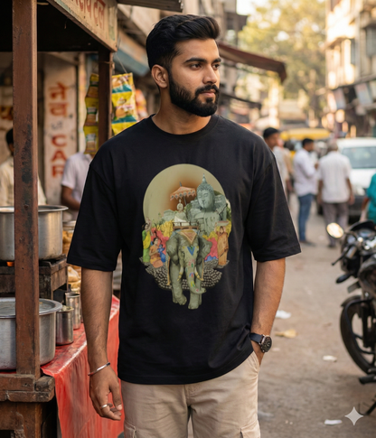 Sacred India Oversized Graphic T-Shirt