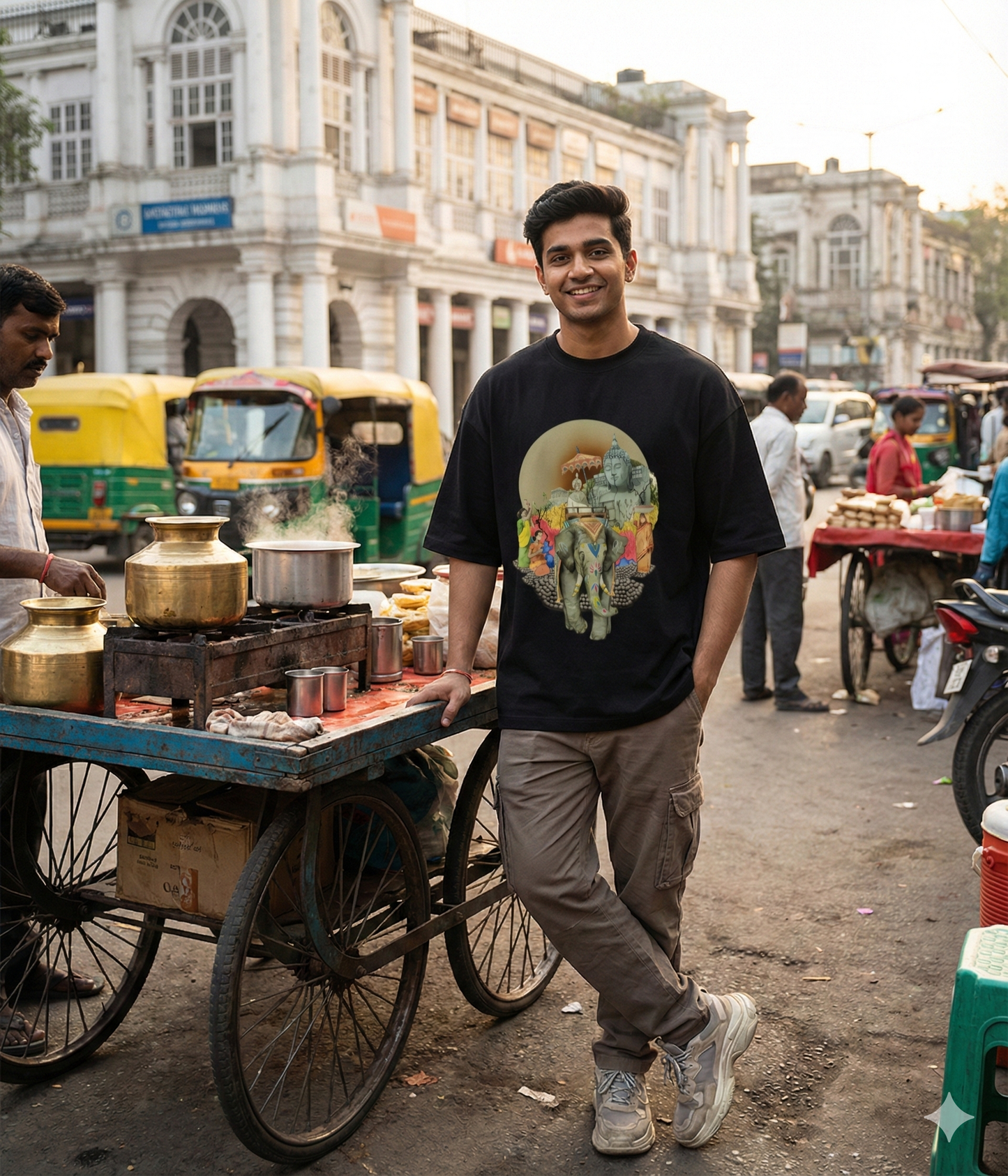 Sacred India Oversized Graphic T-Shirt