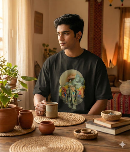 Sacred India Oversized Graphic T-Shirt