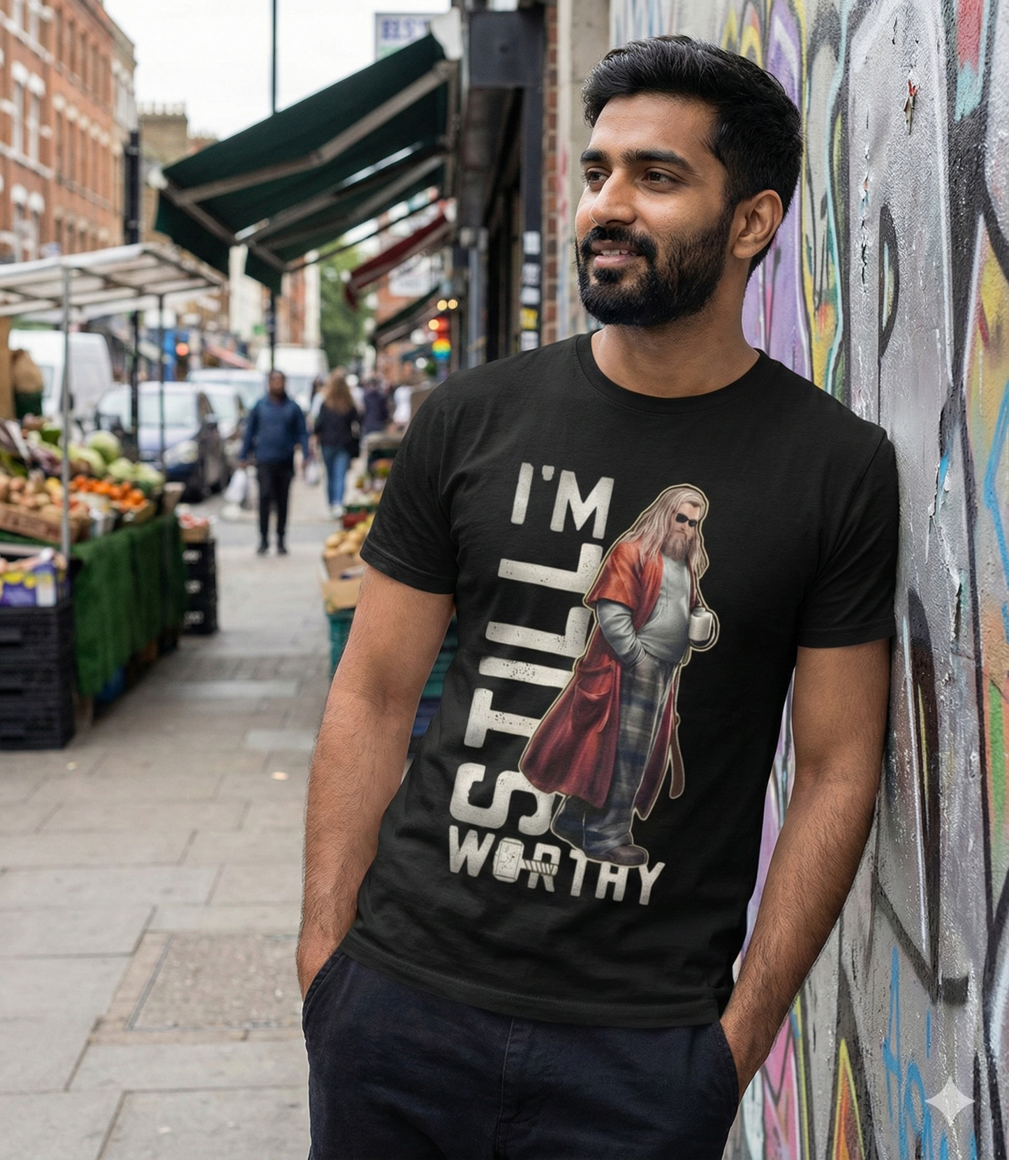 I’m Still Worthy – Premium Graphic T-Shirt